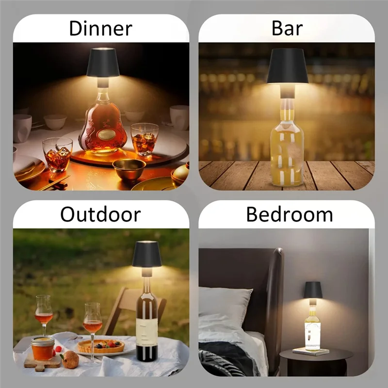 【A56X】LED Bar Head Table Lamp Atmosphere Night Light Removable And Portable Charging, White,16 Color
