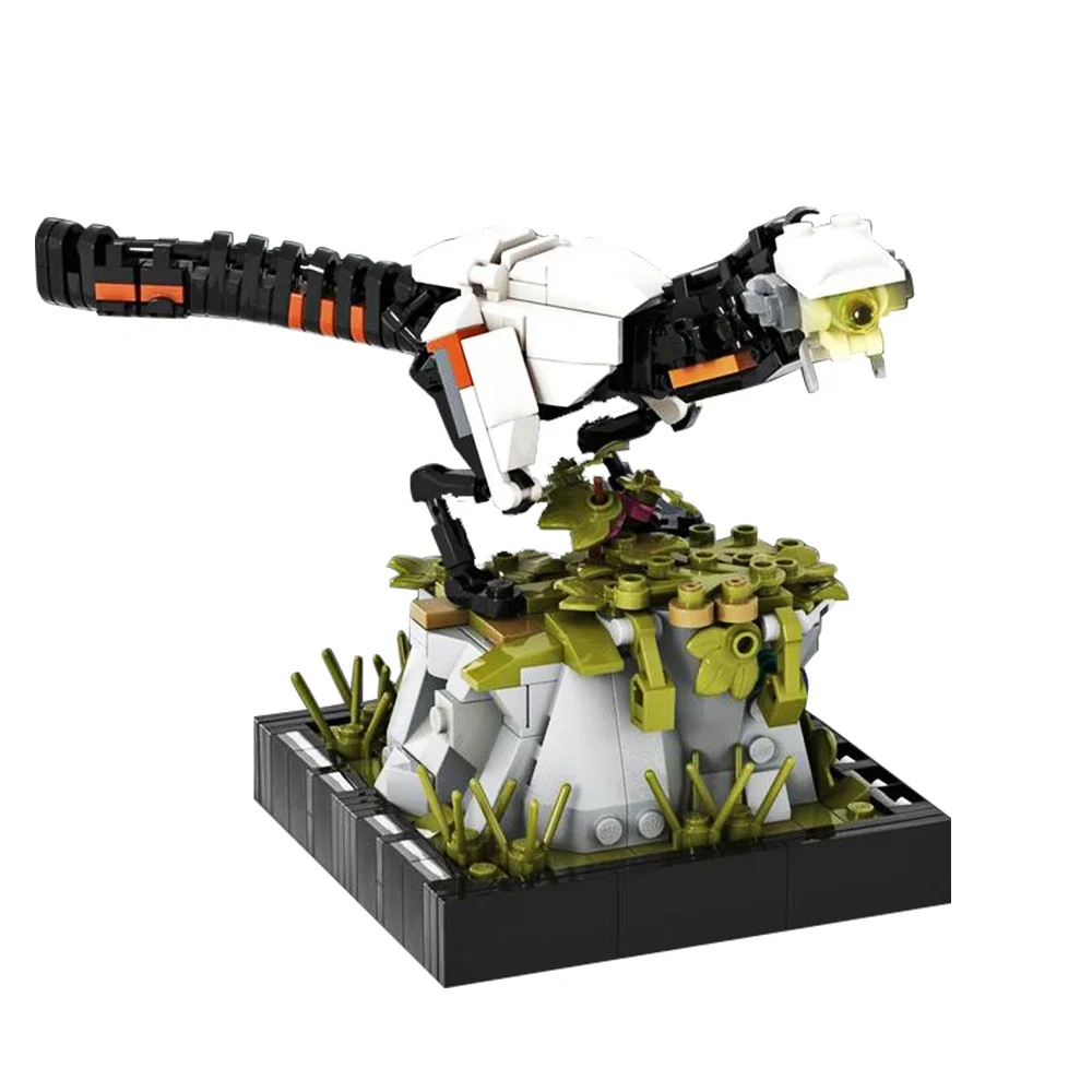 Moc horizonte zero amanhecer série de jogos bloco de construção scorcher monstro bloco de construção dinossauro observador robô tijolos brinquedo presente
