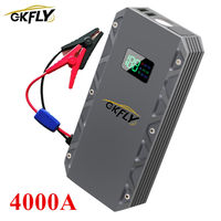 GKFLY 22000mAh High Power Car Jump Starter 12V 4000A Emergency Car Starting Device Portable Power Bank For Car Battery Booster