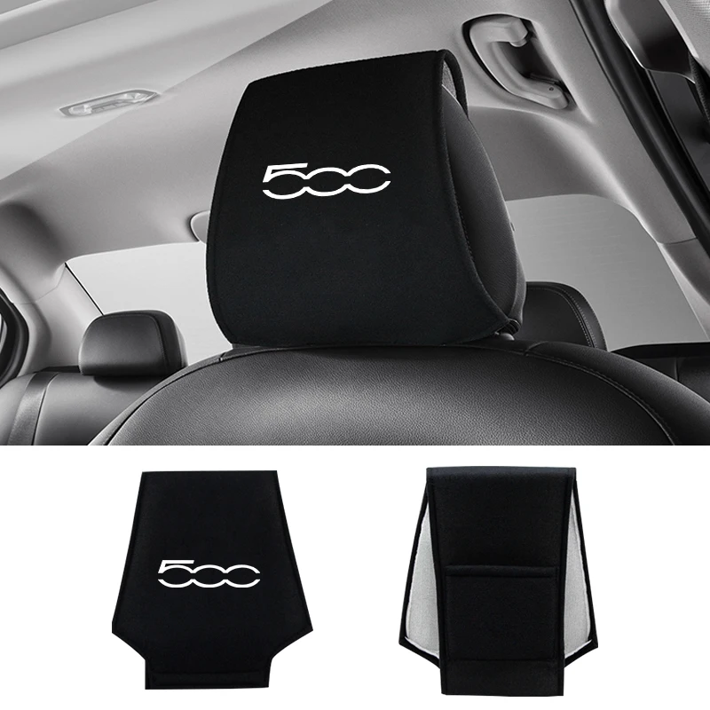

1pc Car Seat Back Headrest Pillow Dustproof Cover For Fiat 500 500L 500S 500X 500C 500E 500L 500S 500X 500C 500E Accessories