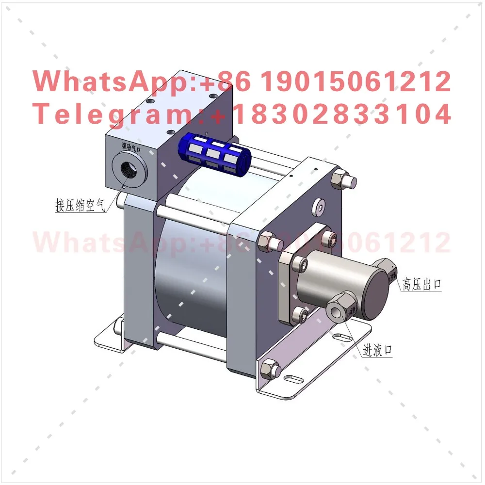 G series gas-liquid booster pump 160mm bore, high pressure test pneumatic pump, Hanperui manufacturer