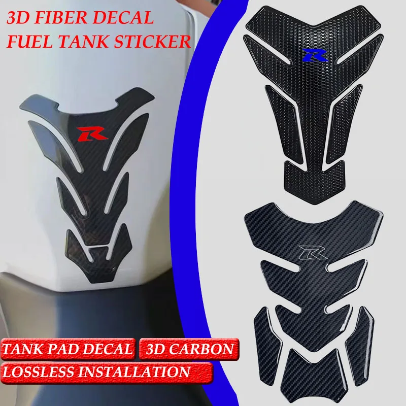 Protector Adhesivo 3D de Fibra de Carbono para Tanque de Combustible para GSXR GSX-R 600 750 1000 K3 K4 K5 K6 K7 K8 K9 L17