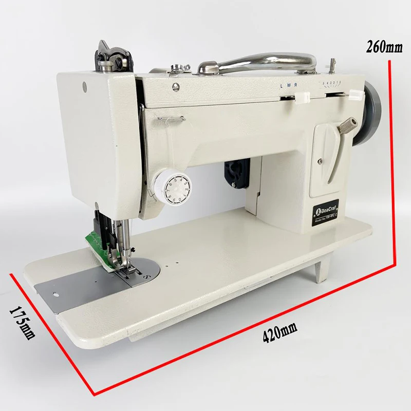 Elektrische Dik Materiaal Naaimachine Loopvoet Zigzag Stitch7 ''/9'' Arm Leer En Zware Naaimachine - afbeelding 2