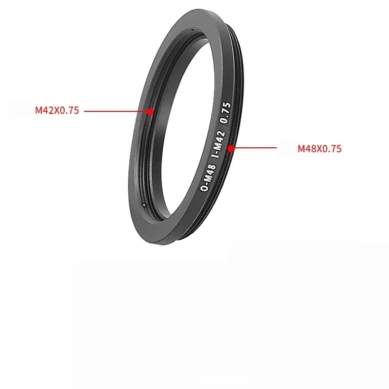 Astronomical Telescope Accessories M48X0.75 M42X0.75 Internal and External Thread Bidirectional Conversion Adapter Ring