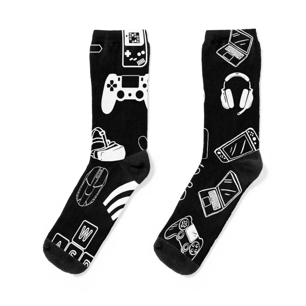 

Gamer Themed Pattern Socks aesthetic gifts luxury Designer Man Socks Women's