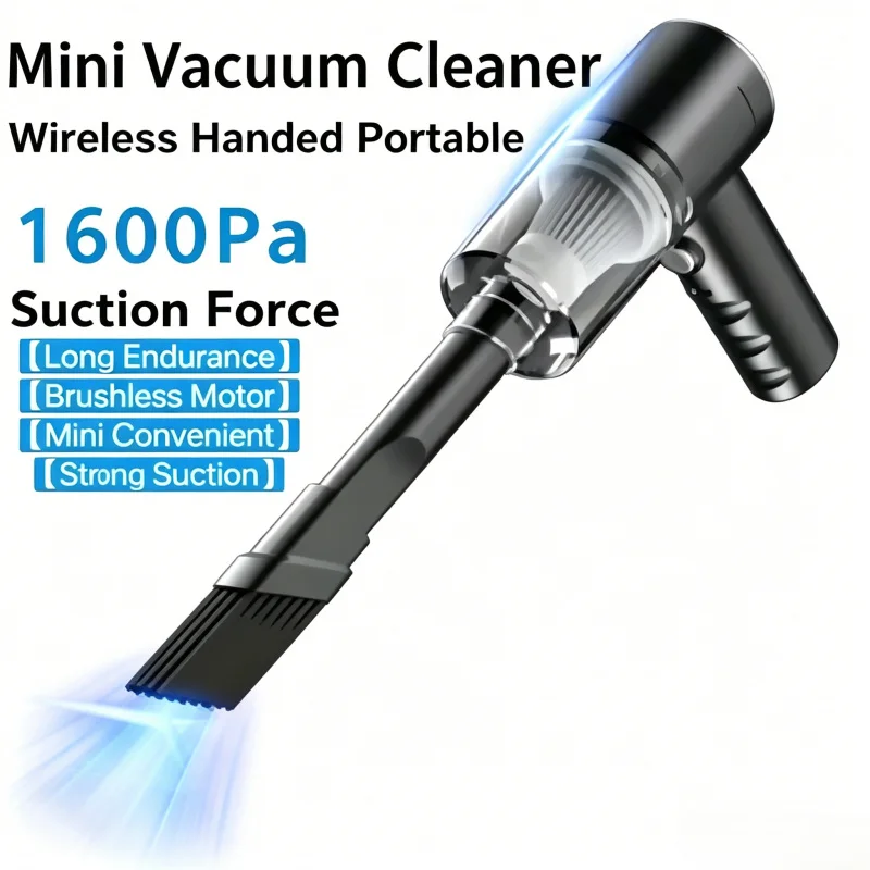 3 In 1 USB Charging Vacuum Cleaner Portable Suction Blowing Dual Use Mini Car Home Vacuum Cleaner