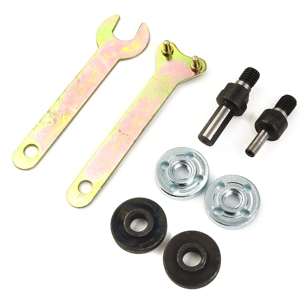 6/10mm Spanner Connecting Rod kit 8 pcs Adapter Disc Electric drill For Angle Grinder Hand drill parts Mandrel