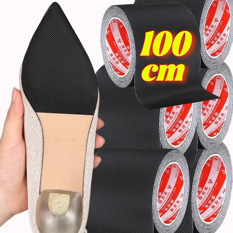 100cm New Self-Adhesive Anti-Slip Pads Shoes High Heel Sole Protector Rubber Cushion Insole Forefoot Non-Slip Heels Sticker Pads