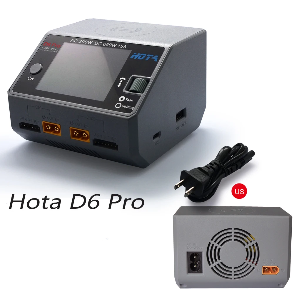 

Original Smart Battery Charger Discharger Lipo Charger HOTA D6 Pro For Rc Drone Spare Parts