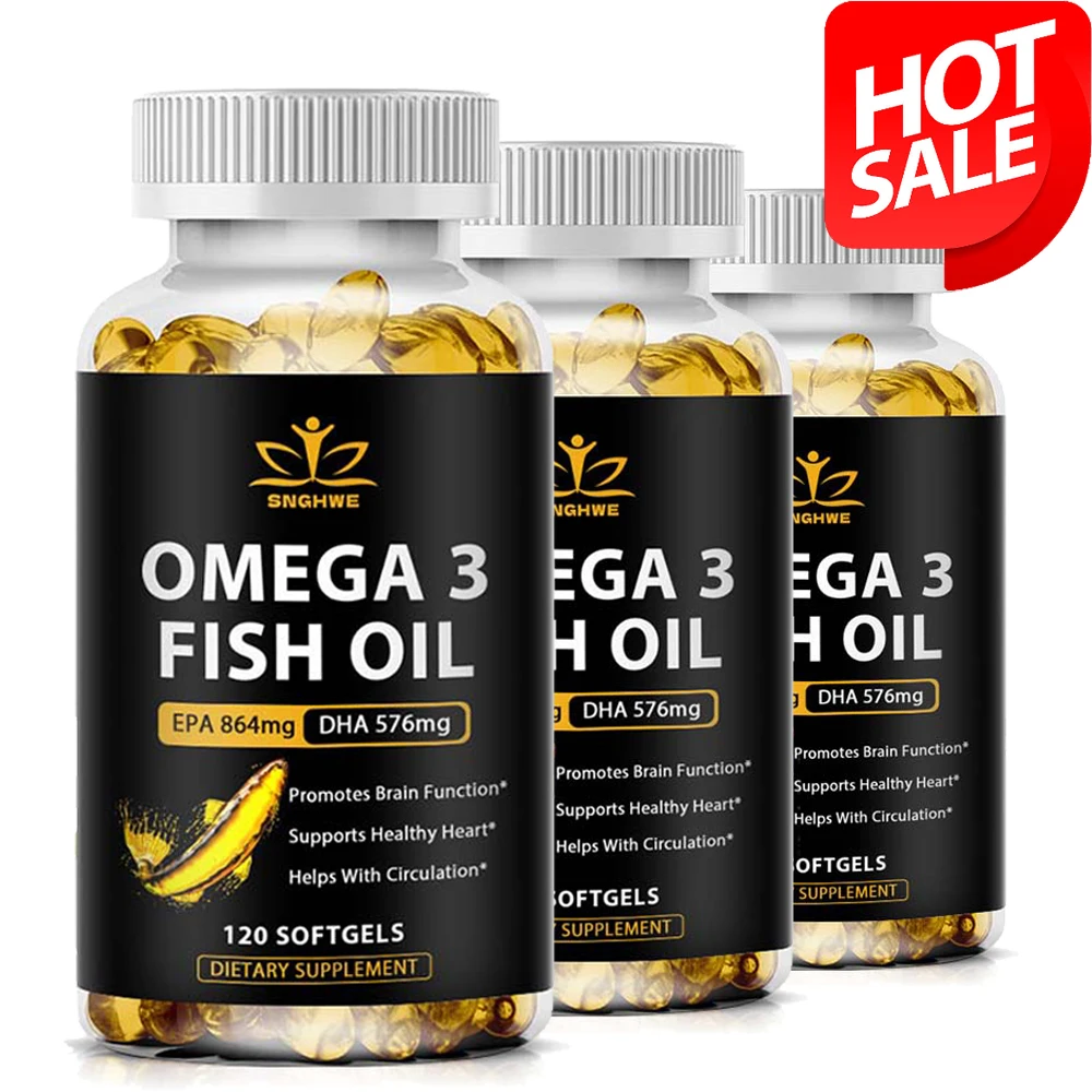 

Рыбное масло SNGHWE Wild Caught Omega 3 — EPA и DHA 2250 мг — иммунитет и сердце, поддерживающий жирные кислоты — детская добавка