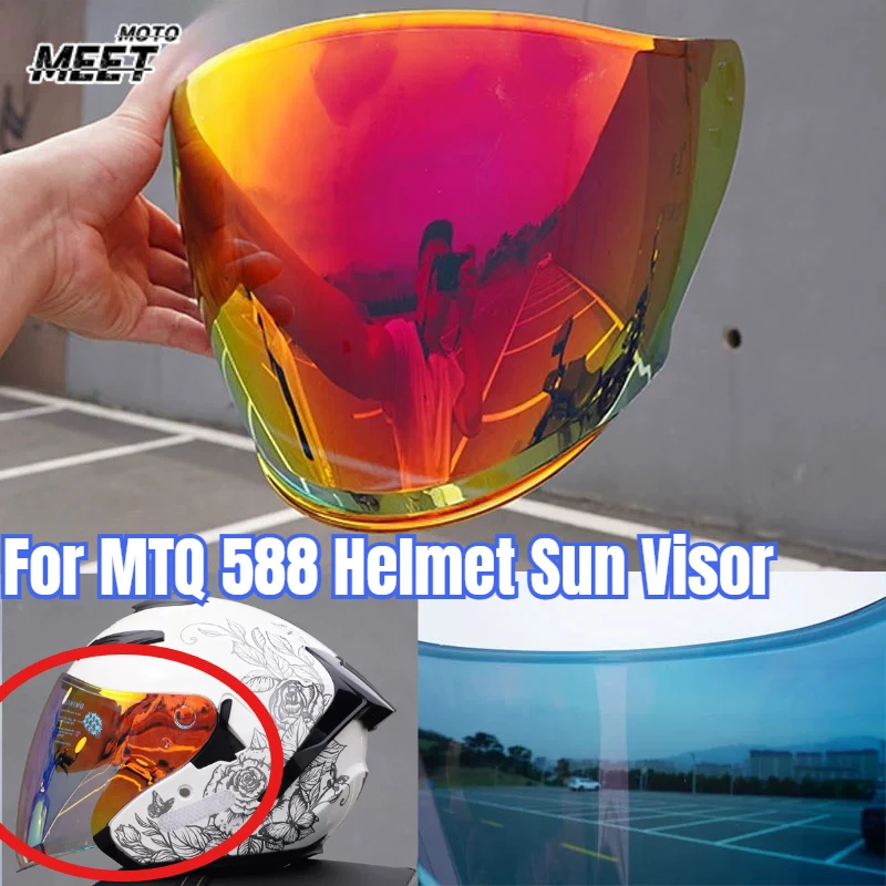 For MTQ 588 Helmet Sun Visor Accessories 588 Transparent Lenses Color Visors Motorcycle Helmet Accessories