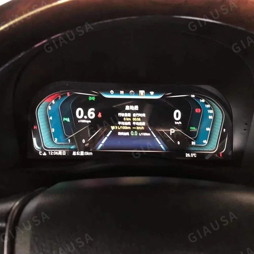 

O 12,3 "автомобильный ЖК-прибор для Toyota Alphard Vellfire Ah20 Ah30 2008-2022, цифровая панель приборной панели, кластерный спидометр