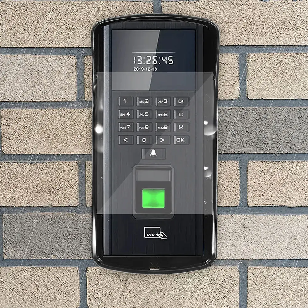 Doorbell Rain Cover Plastic Weatherproof Outdoor Doorbell Protector with Enhanced Rain Shield Camera View Unobstructed Universal