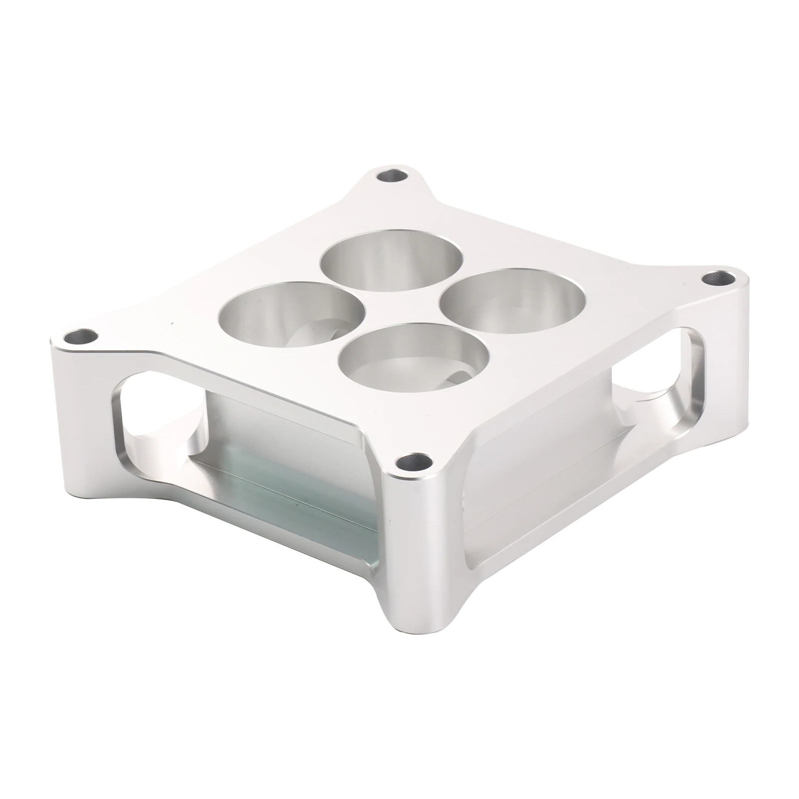 2 "อลูมิเนียม 4150 CNC Machined คาร์บูเรเตอร์ Spacer Square Bore 4 พอร์ต PCE120.1009.02 สําหรับ Chevy GM LS1 LS2 HollEY