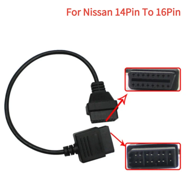 Latest Adapter for Toyota/Audi/GM/Mazda/Nissan/BENZ 38/22/14/12/17Pin To OBD2 16Pin Connector Adapter OBDII Female Repair Cable