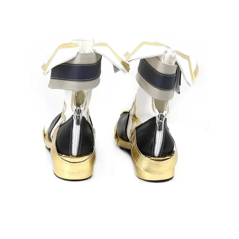 2025 لعبة Genshin تأثير Sethos تأثيري أحذية أنيمي حفلة الهالوين عيد الميلاد زي الدعائم النساء الرجال أحذية طويلة #1