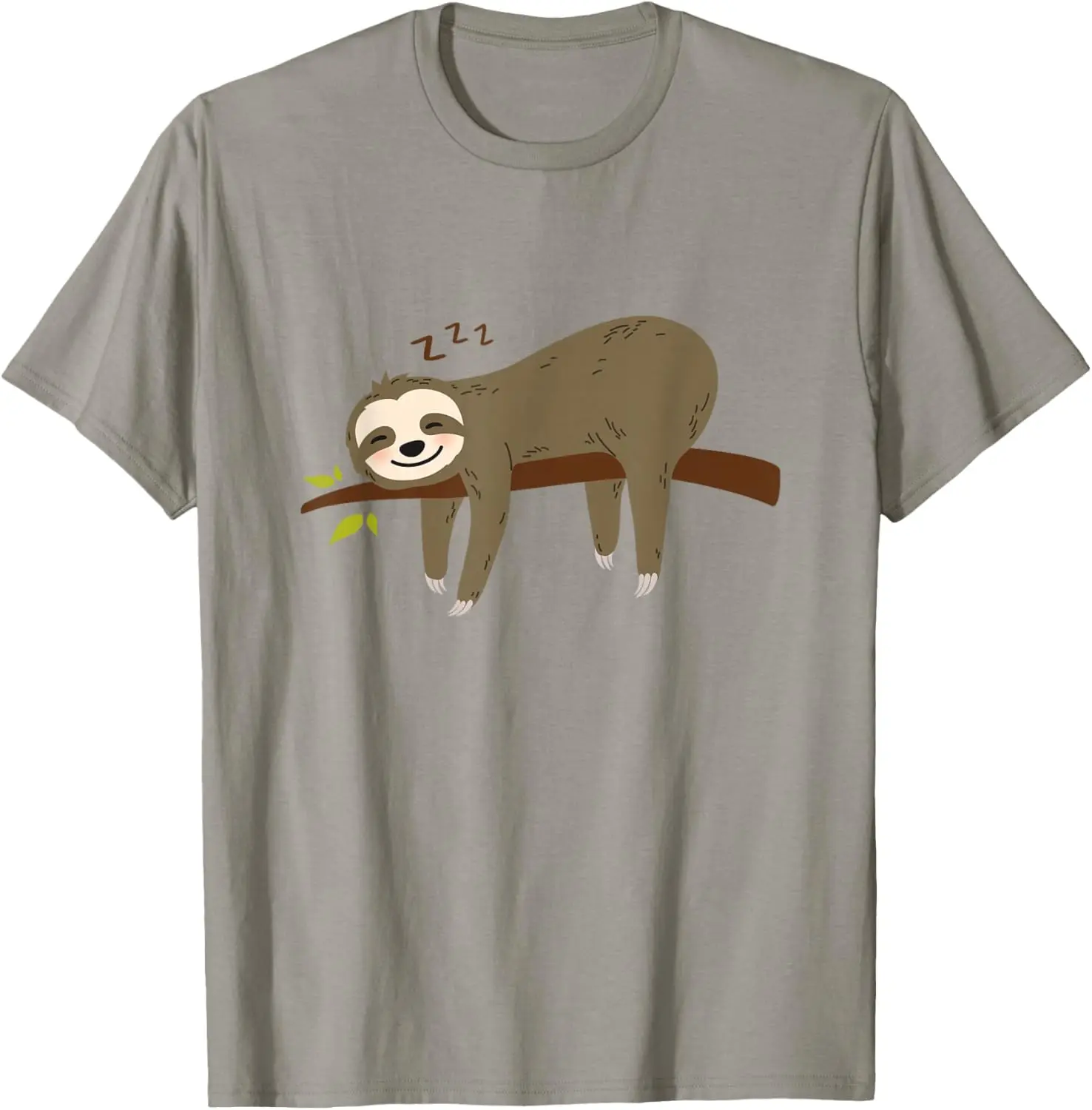 

Футболка с рисунком «Спящий ленивец» и забавным мультяшным животным, футболка с короткими рукавами, дышащий повседневный топ для мужчин и женщин
