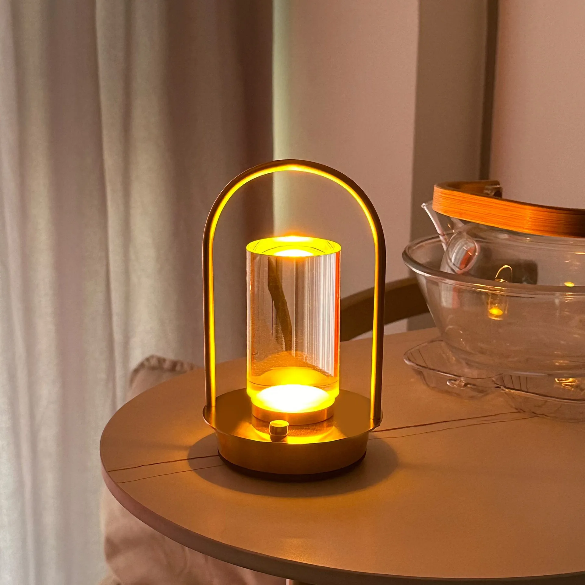 Best-selling Ambient Night Light, LED Rechargeable Touchscreen Desk Lamp, Bedside Lamp