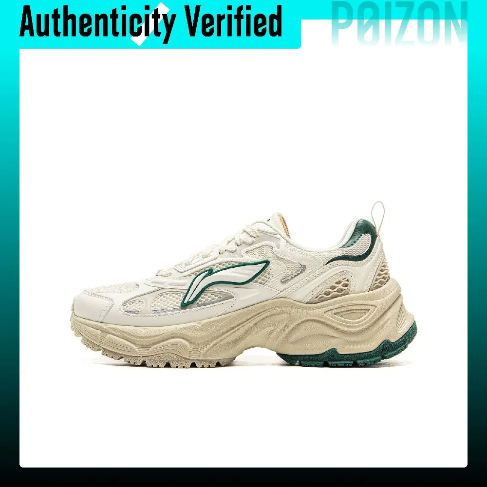 Li Ning Low top Casual Shoes Women's White Green AGCV112-1