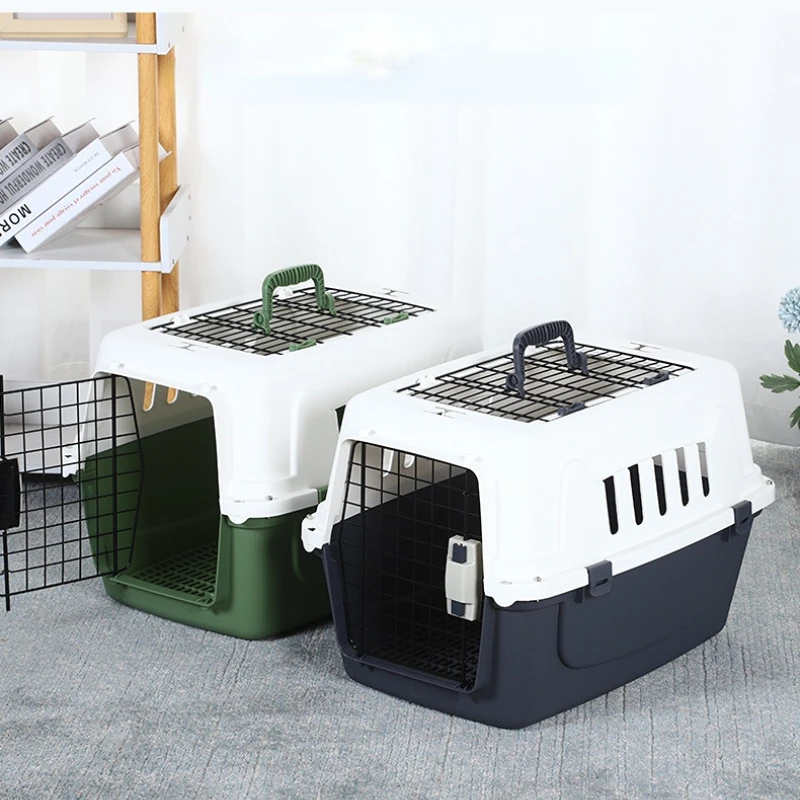 Pet Transport Carrying Box Dog Travel Bag Airline Approved Handbag Dog Pet Air Pet Consignment Box Plastic Cat Air Box