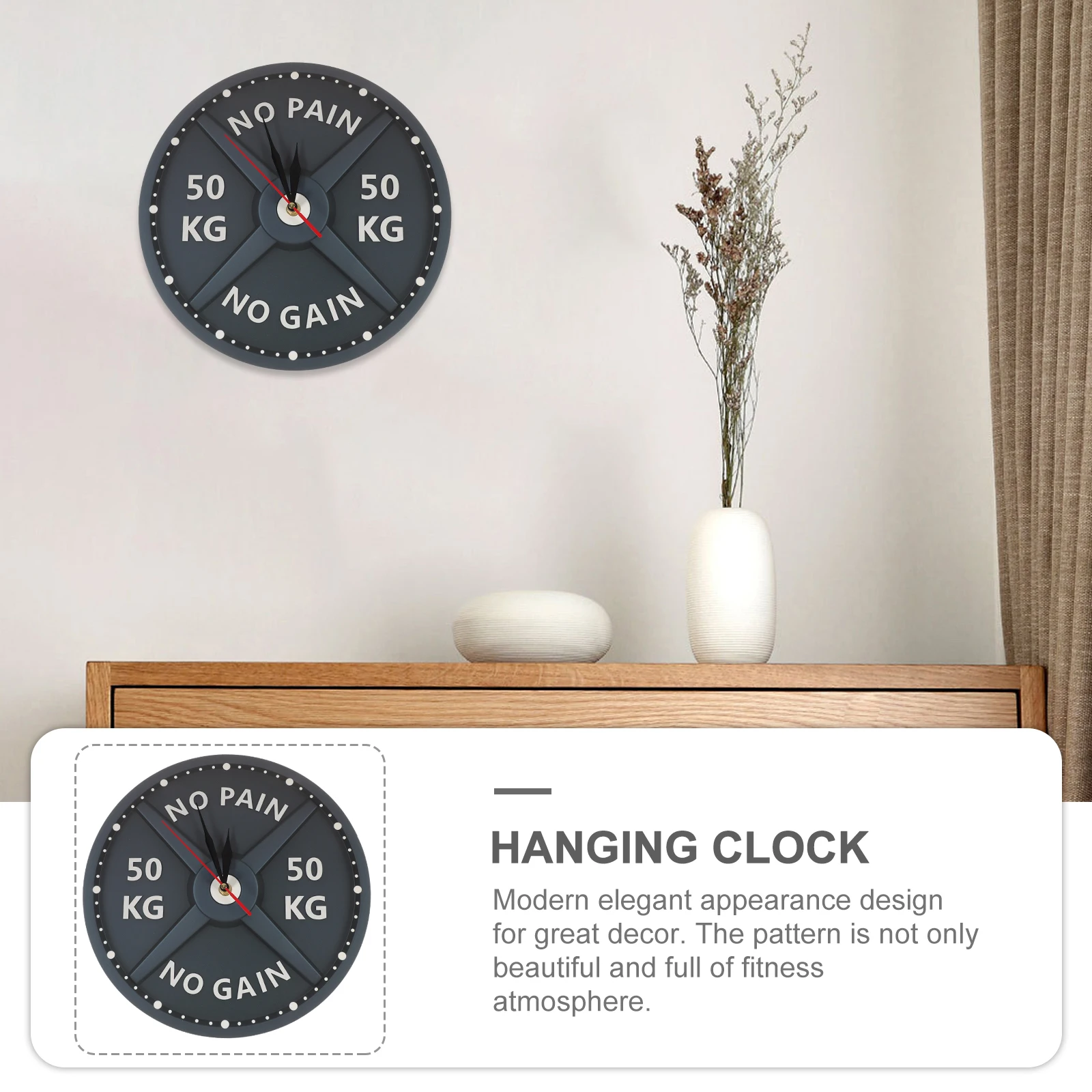 

Acrylic Wall Clock Modern Elegant Appearance Home Decor Large Screen Creative Hanging Clock for Various Scenes