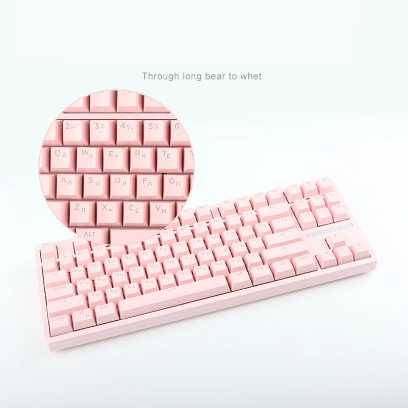 Russian Keycaps for Mechanical Keyboards with 108/104/87/64 Layout