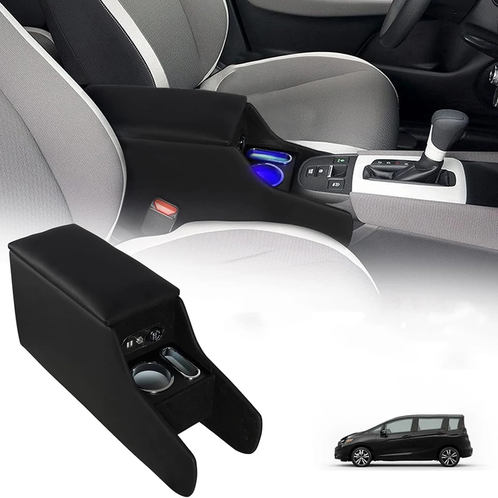 For Honda FIT GR Armrest Console Box Dedicated Car Armrest USB Port Honda Console Box Storage Apartment
