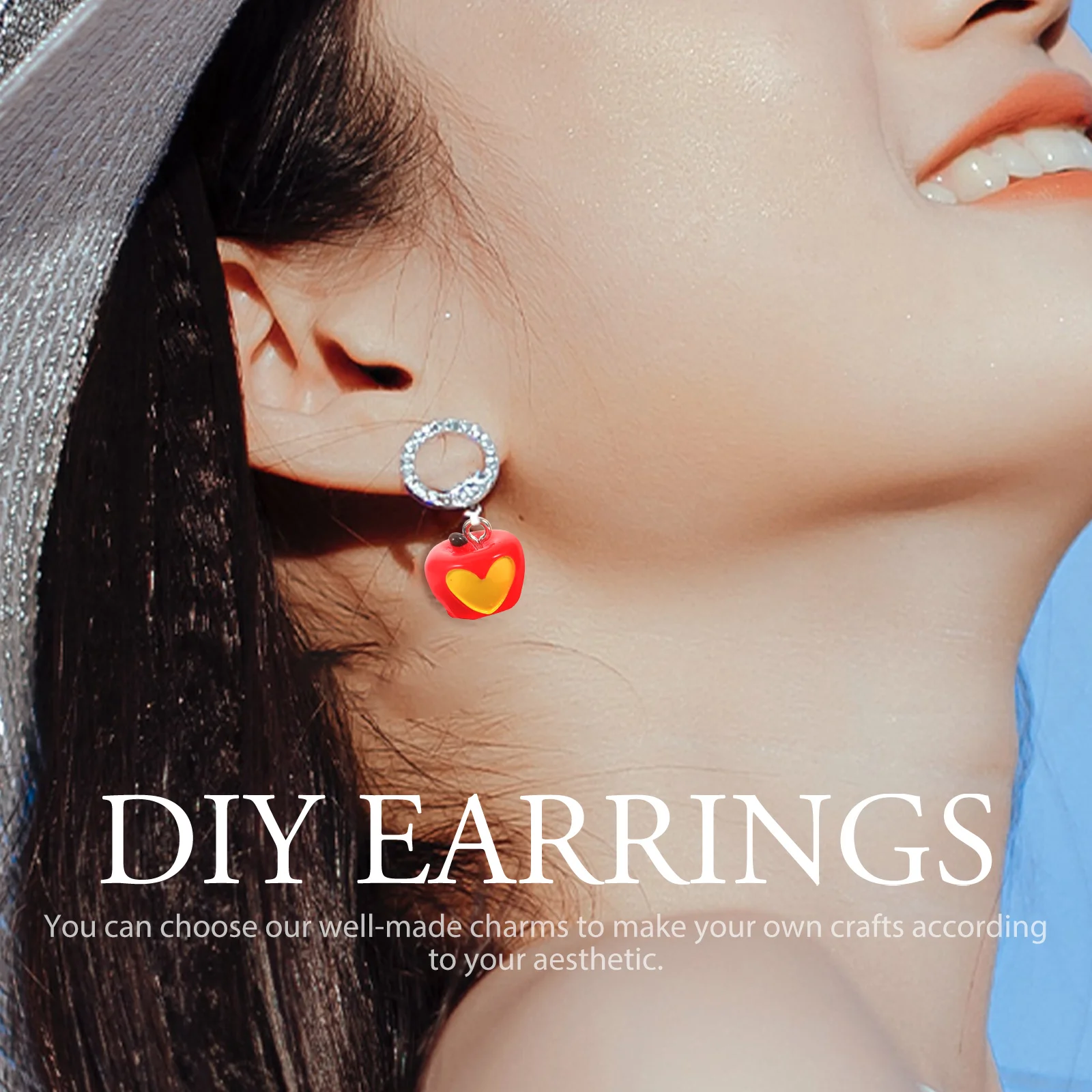 10 Uds. De dijes de llavero colgante para pulseras, Mini accesorios para manualidades para hacer joyas