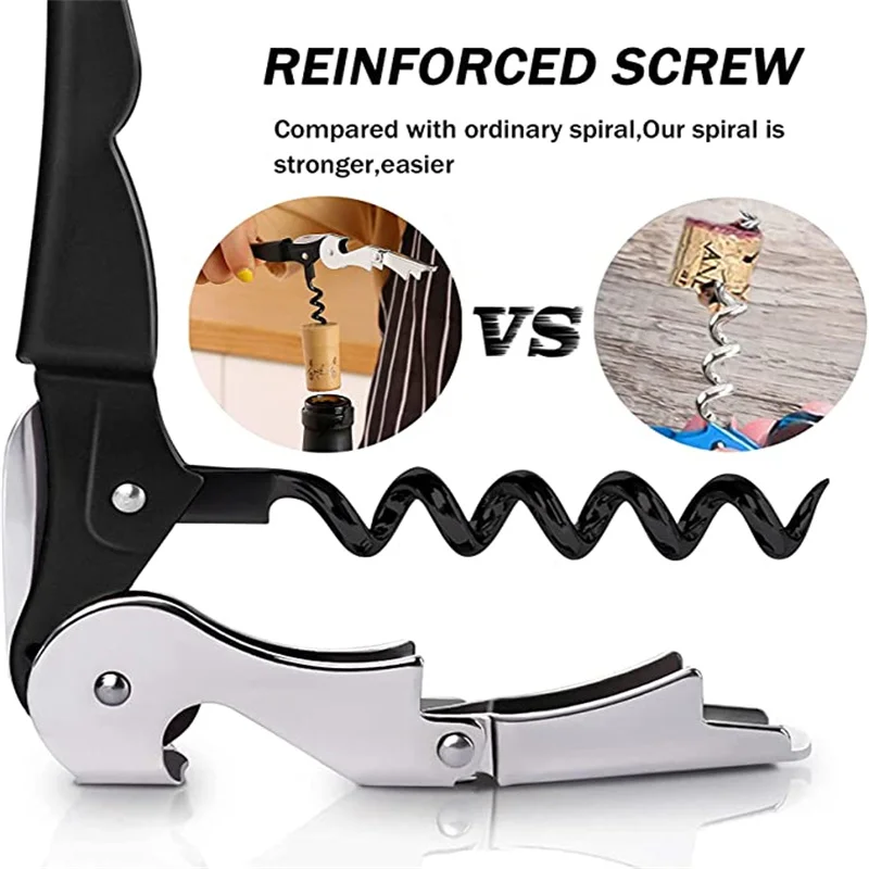 Professional Wine Opener,Bottle Opener For Beer or Wine,Waiters Corkscrew Wine Opener Waiters and Bartenders