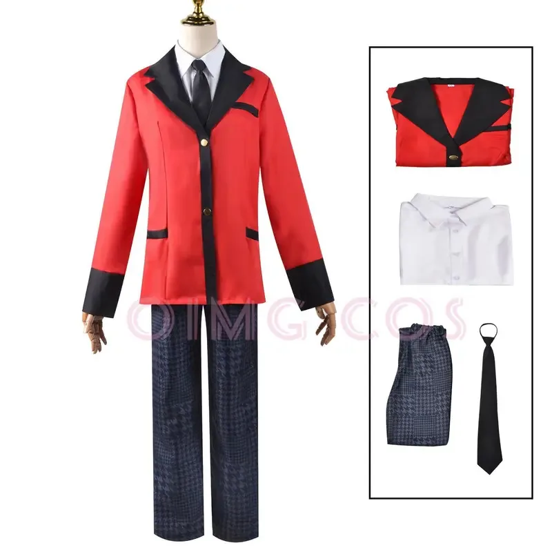 

Kakegurui Ryota Suzui Косплей Костюм Униформа Парик Аниме Костюмы на Хэллоуин Аниме