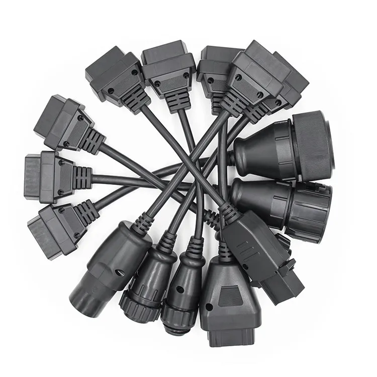 Cost-effective 8pcs Full Set OBD2 Diagnostic Cables for Trucks  Full Set Works With Multidiag Diagnostic Tool Scanner