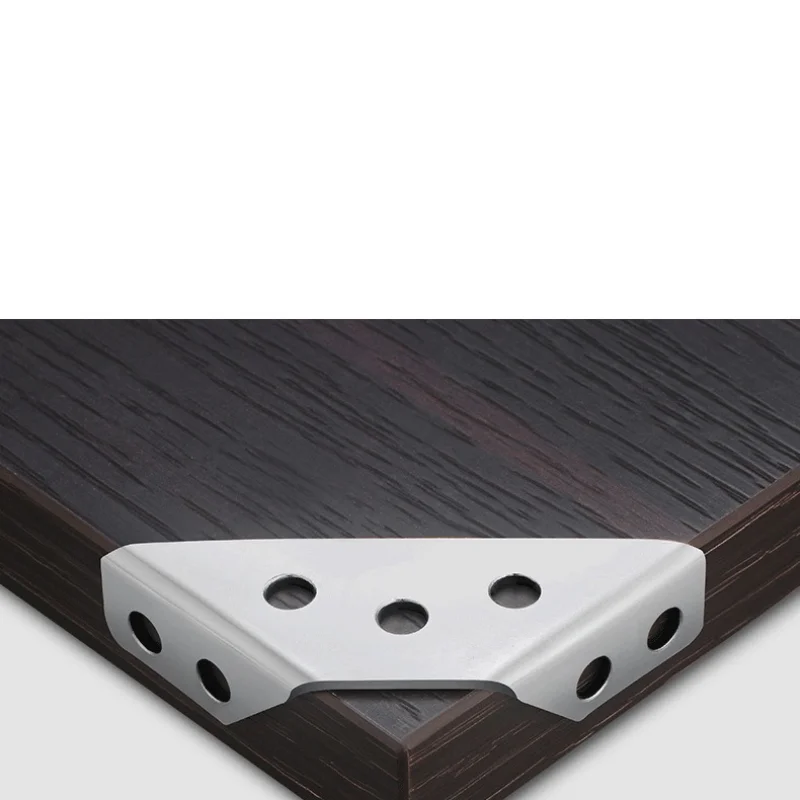 10Pcs Heavy-Duty Iron L Brackets 90° Angle Support Thick Corner Braces for Durable Furniture Reinforcement Screwless Design