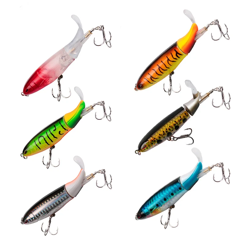 Popper Propeller Topwater Fishing Lures 13g Artificial Bait Hard Crankbait Wobblers Rotating Tail Fishing Tackle