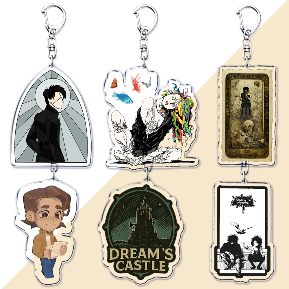 شعبية برنامج تلفزيوني سلاسل المفاتيح للإكسسوارات حقيبة الموت مورفيوس نيل غايمان لا نهاية لها حلم Keyrings مجوهرات المشجعين الأصدقاء الهدايا