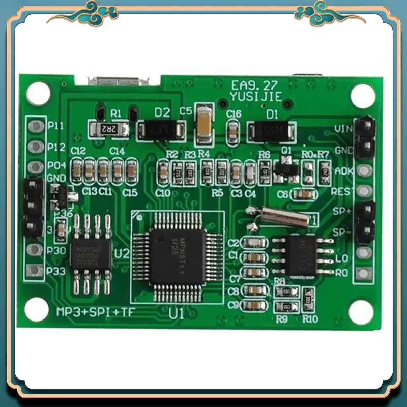 (جديد) - مجموعة تشغيل صوت موسيقى MP3 DIY مع وحدة تسجيل الصوت بمستشعر PIR، تنزيل USB يدعم بطاقة TF