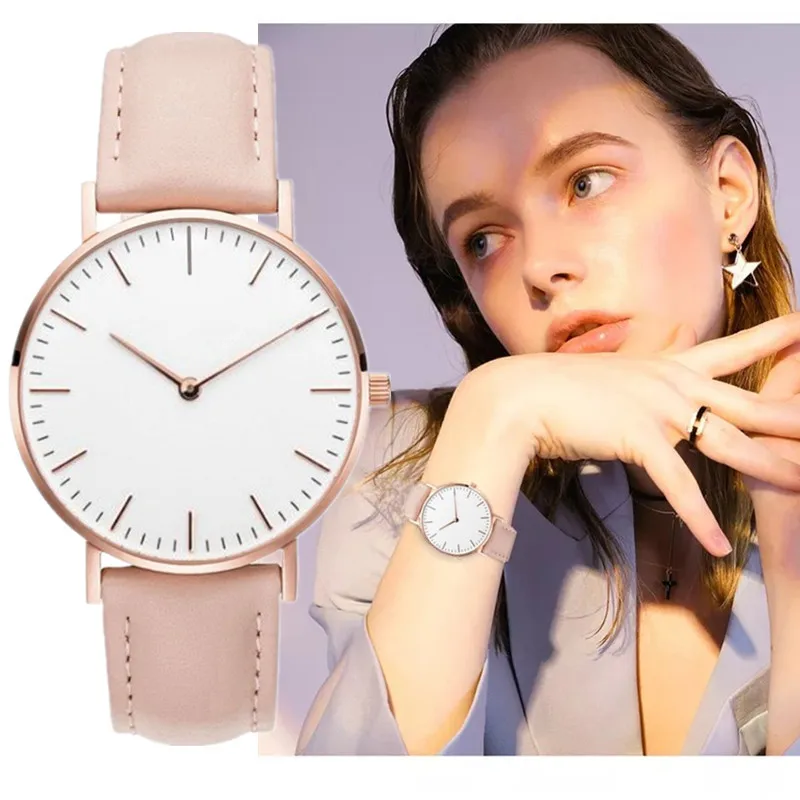 

Luxury Fashion Watch Women Leather Quartz Wristwatch Ladies Simple Bracelet Wrist Watch Clock Zegarek Damski Relojes Para Mujer