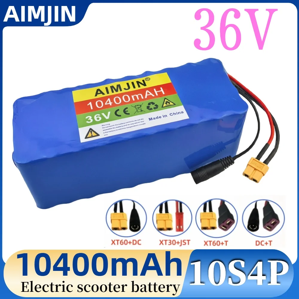 

36V 10400mAh 500w 10S4P lithium-ion battery pack 10.4Ah,for Electric Bicycle Scooter Battery Replacement , with BMS