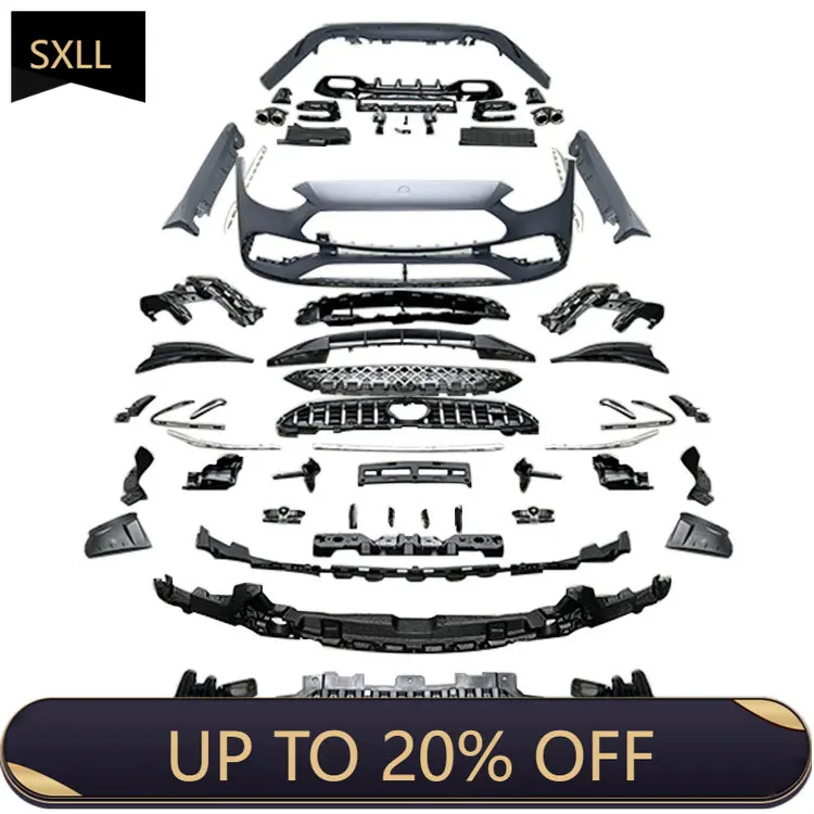 

W206 upgraded to C43-style body kit for C-class W206 2021-IN automotive body parts front bumper grille