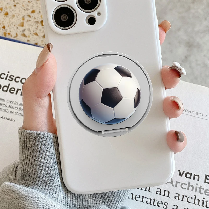 

Cute 3D Football Mobile Phone Holder For Universal Phone Case 2026 Phone Soccer Bracket For IPhone Samsung Griptok Grip Tok