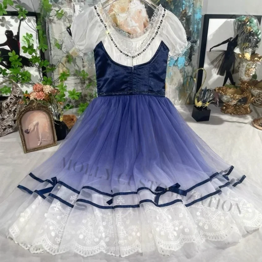 2024 new model launched Coppélia Giselle's unstoppable daughter variation ballet competition skirt for adults and children