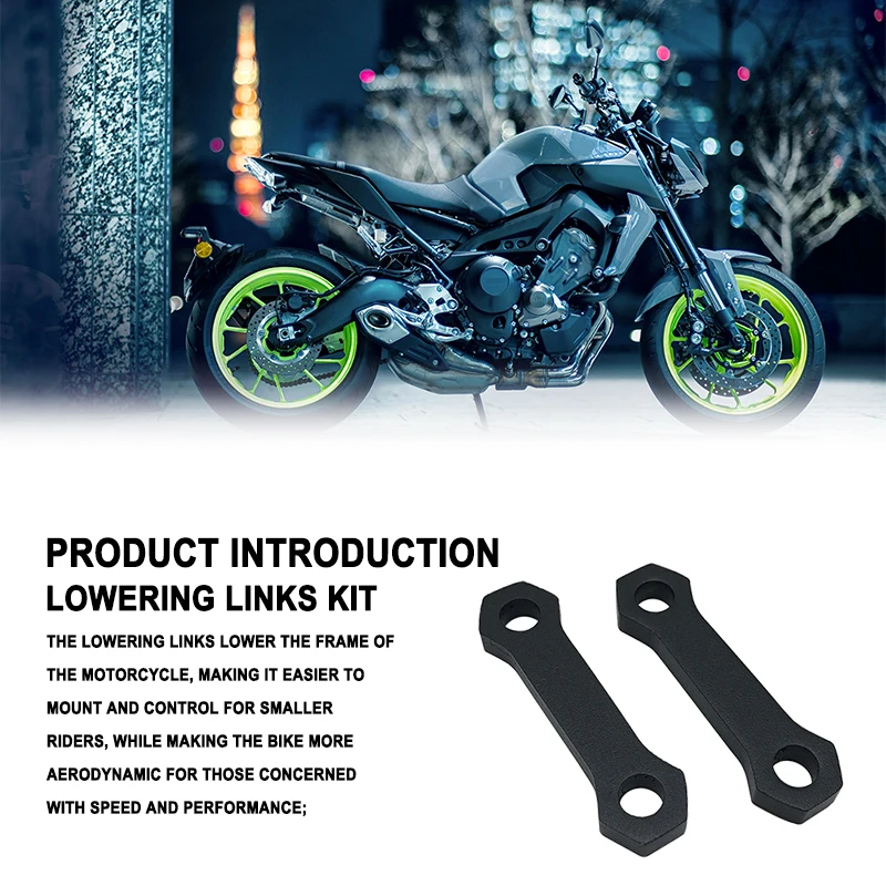 For Yamaha MT09 FZ09 MT-09 TRACER SP XSR900 FJ09 2014-2020 2017 2018 2019 Motorcycle Rear Suspension Rising Link Lowering Links