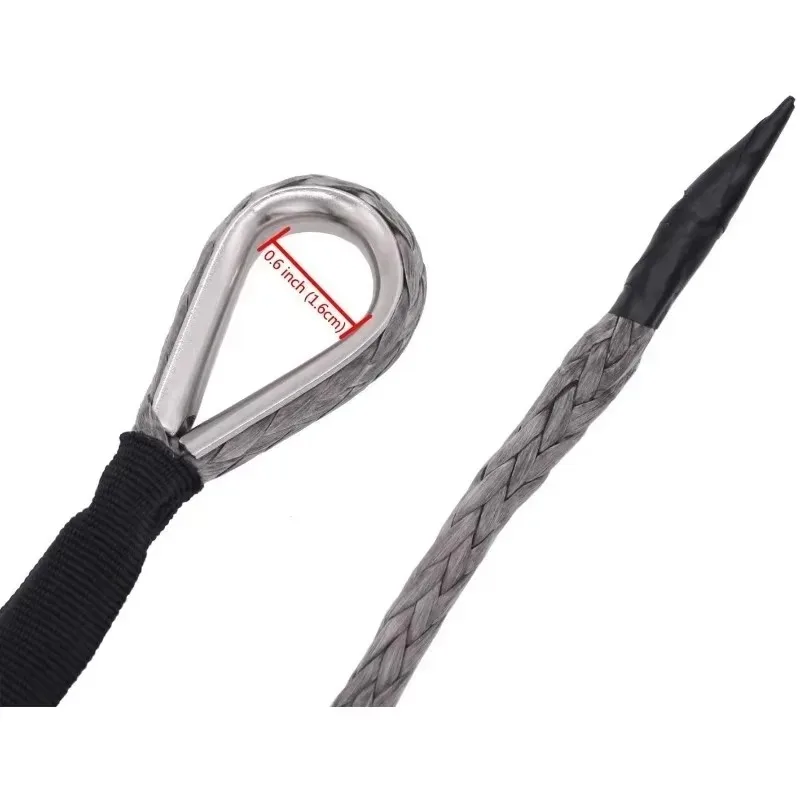 Voor Motorfiets Sleepkabel Lier Lijn 7700 Lbs 2.5 T Dragende Synthetische Vezels Auto Accessoires Vrachtwagen Trailer Off road 15 M