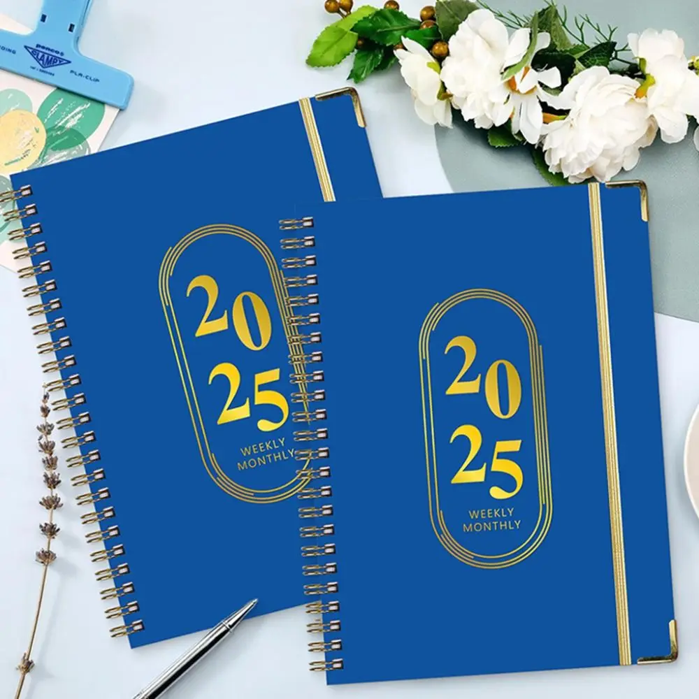 

A5 2025 Agenda Planner Notebook 71 Pages Paper 2025 Schedule Planner Book Soft PU Cover Creative Business Notebook Study