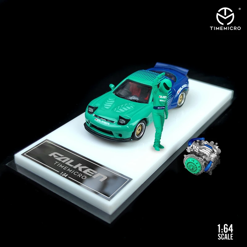 Time Micro 1:64 LBWK/HKS/CTR R32/ADVAN/FALKEN Diecast Alloy Model Car for Display Collection Limited Gift