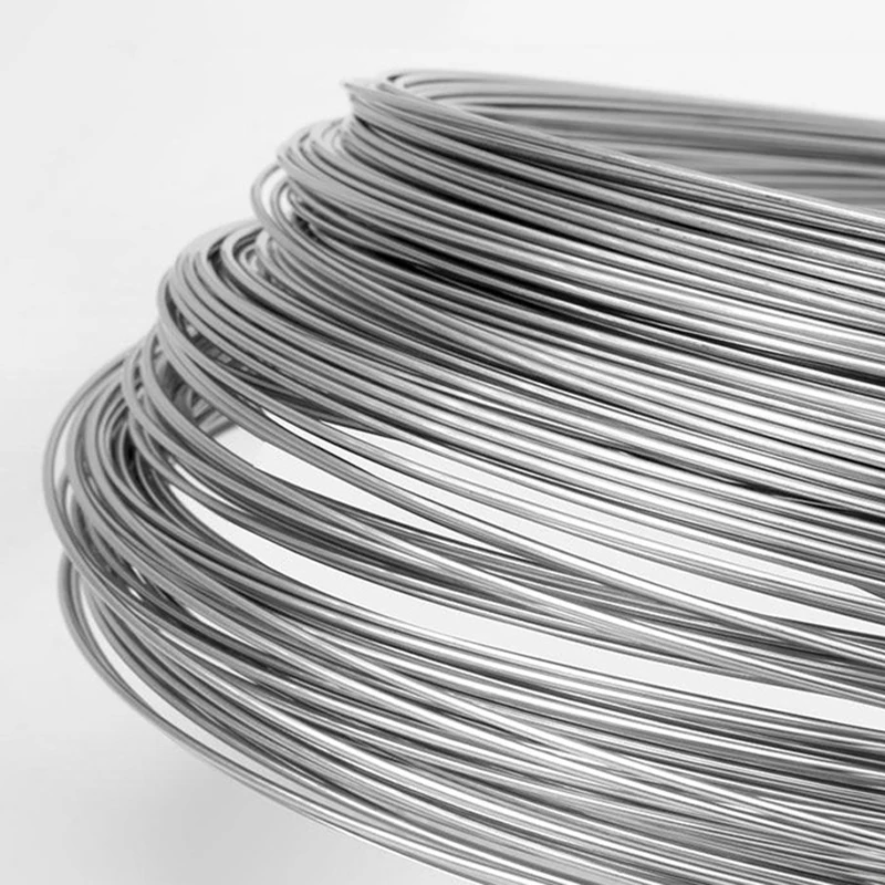 1-20M 304 Stainless Steel Wire 0.1/0.2/0.3/0.4/0.5/0.6/0.7/0.8/0.9/1/1.2/1.5/2/2.5/3mm Hard/Soft Single Wire Steel Wire