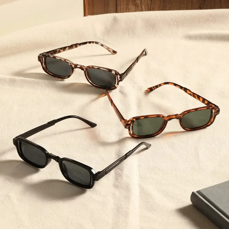 Luxurious Rectangle Sunglasses Women Oval Vintage Brand Designer Square Sun Glasses UV400 Men Shades Female Eyewear Anti-glare view 5