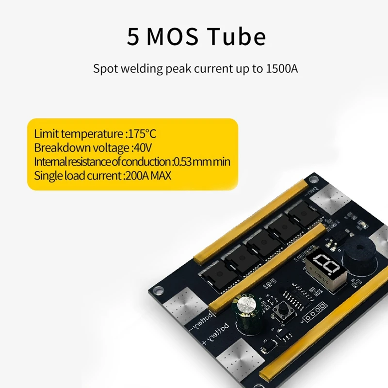 18650 Lithium Battery Spot Welder Replacement Pen Control Board Touch Welding Machine 12V Automatic Spot 9-Speed Output Module B