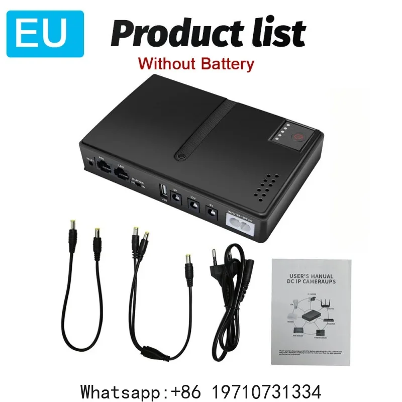 AC220-265V 18W UPS Uninterruptible Power Supply DC1018L 5V/9V/12V Backup Charger for Router Optical Cat Monitor Phone