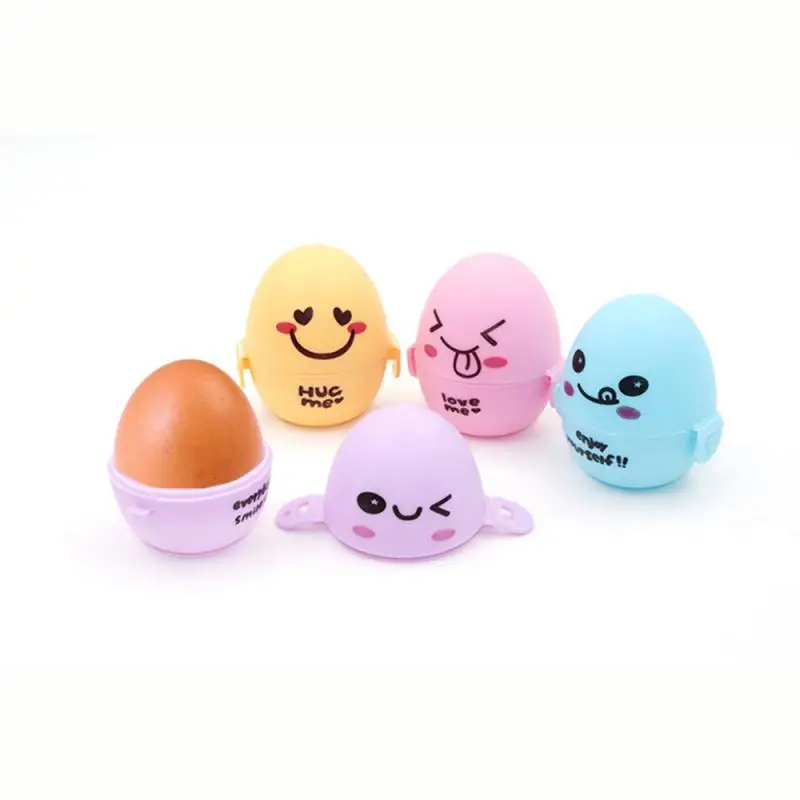 Cartoon Egg Storage Box Container Portable Plastic Egg Holder For Outdoor Camping Picnic Eggs Box Case Egg Jar Kitchen Organizer