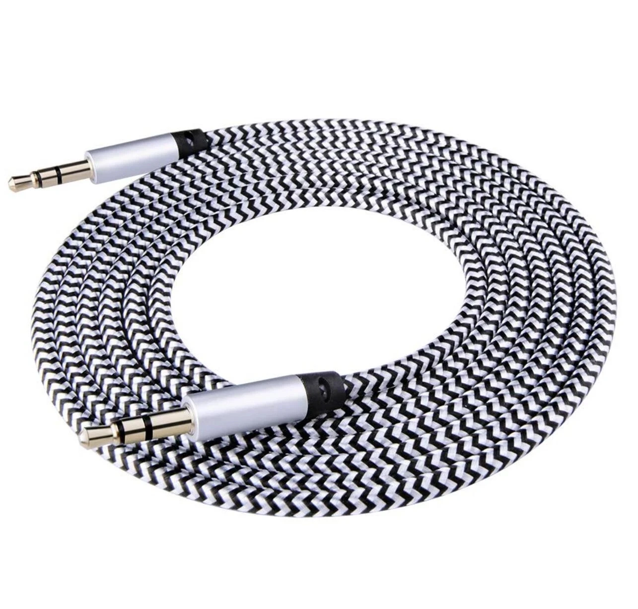 3.5mm to 3.5mm Nylon 3.5 mm Micphone Earphone Stereo Cable Cord Adapter Audio Cable Aux Cable Digital Cables
